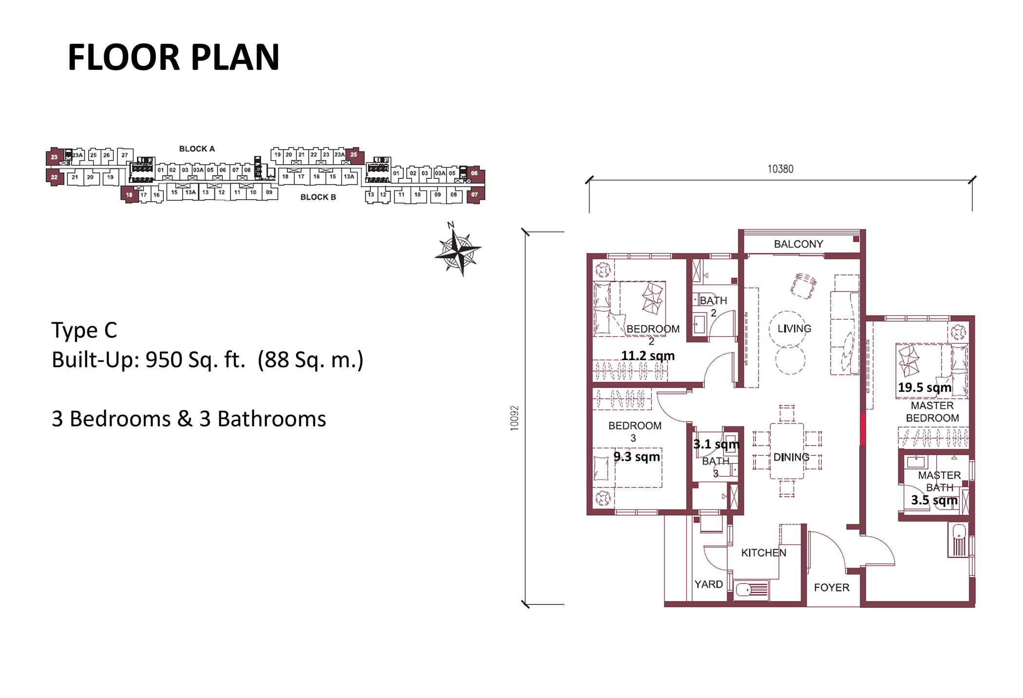 MH Platinum 3 Layout Plan